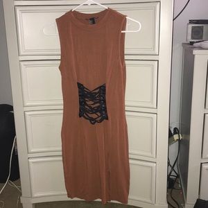 Forever 21 copper bodycon dress